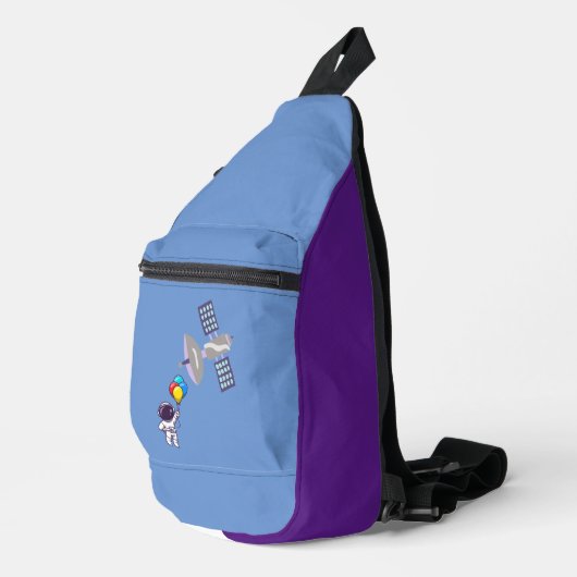 grappige astronaut sling bag (Rechterhoek)