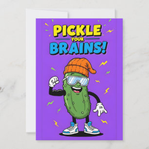Grappige augurk grap cadeau voor hersenen bedankkaart
