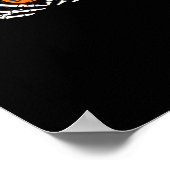 Grappige augurk Halloween Skelet Handen Hart Pompo Poster (Hoek)