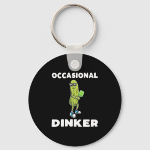 Grappige augurk liefhebbers dille pickleball spele sleutelhanger