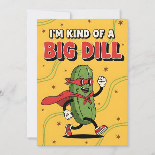 Grappige Augurk Puns Ik Ben Eens Een Grote Dillus Bedankkaart
