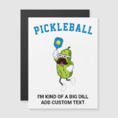 Grappige augurk spelen pickleball Voeg aangepaste  (Voorkant / Achterkant)