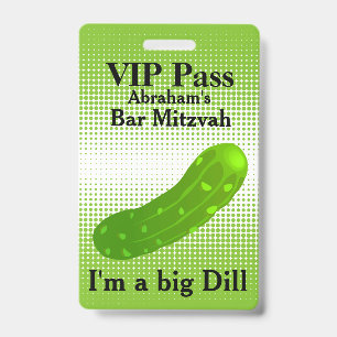 Grappige Augurk VIP-feestbadge Badge