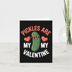 Grappige augurken zijn valentijnsdag augurk valent kaart