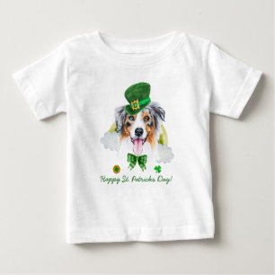 Grappige Australische Herdershond St. Patricks Dag