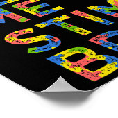 Grappige Autisme Bewustzijn Maand Laat me gewoon s Poster (Hoek)