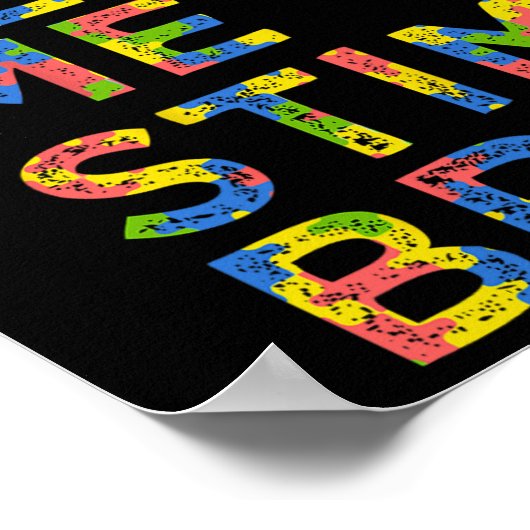 Grappige Autisme Bewustzijn Maand Laat me gewoon s Poster (Hoek)