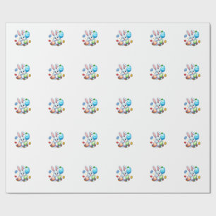 Grappige Autisme Bewustzijn Puzzel Paashaas Eieren Cadeaupapier