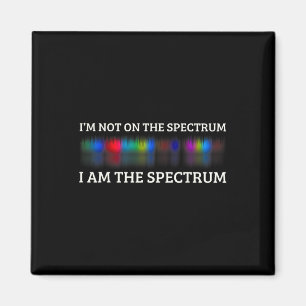 Grappige autisme meme Ik sta niet op het spectrum Magneet