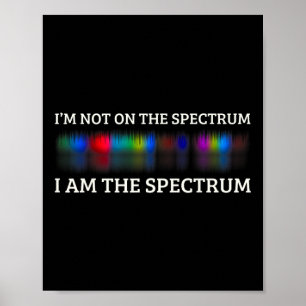Grappige autisme meme Ik zit niet in het spectrum Poster