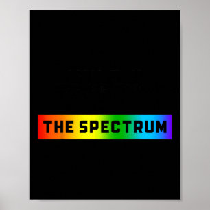 Grappige autisme meme Ik zit niet in het spectrum Poster