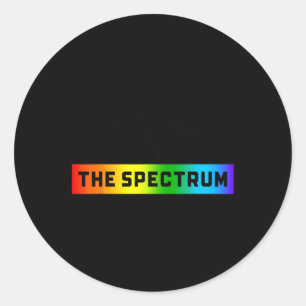 Grappige autisme meme Ik zit niet in het spectrum  Ronde Sticker