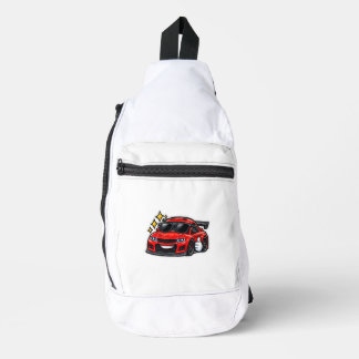 Grappige Auto Liefhebber Sling Tas | Rode Coole Au