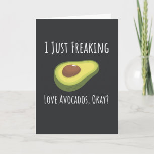 Grappige Avocado Kaarten Fruit Trendy Gelukkig Veg