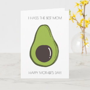 Grappige avocado Moederdag Kaart
