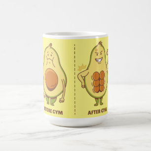 Grappige Avocado, Schattig Fruit Meme Koffiemok