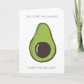 Grappige avocado Vaderdag Kaart (Voorkant)