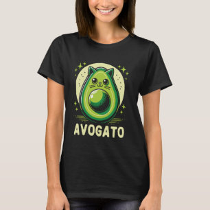 Grappige Avogato - Avocado Kat Illustratie Ontwerp T-shirt