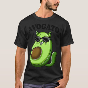 Grappige Avogato Coole Bril Tiener Avocado Kat Vro T-shirt
