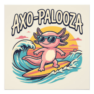 Grappige Axo-Palooza 90s Alternatieve Concert Paro Foto Afdruk