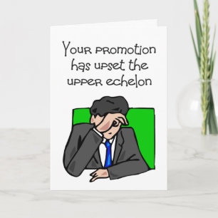 grappige baanpromotie felicitaties kaart