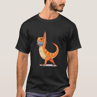 Grappige Baardagaam Yoga Gym Fitness Vrouwen Manne T-shirt