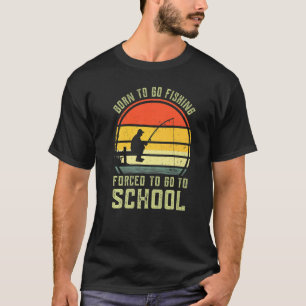 Grappige Baars Visser Visser Geboren Vissen Gedwon T-shirt