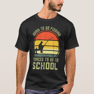 Grappige Baars Visser Visser Geboren Vissen Gedwon T-shirt