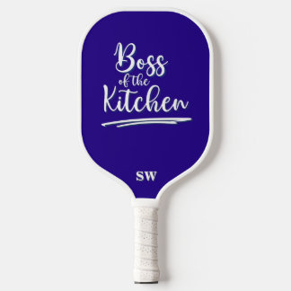 Grappige baas van de keuken Blauw Wit Elegant Pickleball Paddle