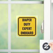 Grappige Baby aan boord Alternative Car Window Dec Raamsticker (Huis)