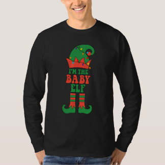 Grappige Baby Elf Bijpassende Familie Groep Kerst  T-shirt