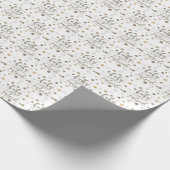 Grappige BABY ITS COVID BUITEN Typografie Goud Cadeaupapier (Hoek)