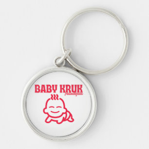 Grappige Baby Kruk Philadelphia Premium Sleutelhanger