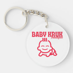Grappige Baby Kruk Philadelphia Premium Sleutelhanger