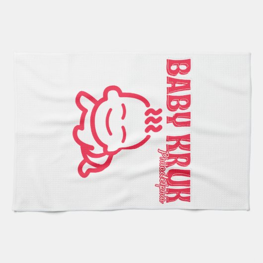 Grappige Baby Kruk Philadelphia Premium Theedoek (Horizontaal)