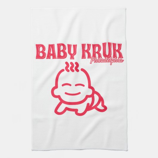 Grappige Baby Kruk Philadelphia Premium Theedoek (Verticaal)
