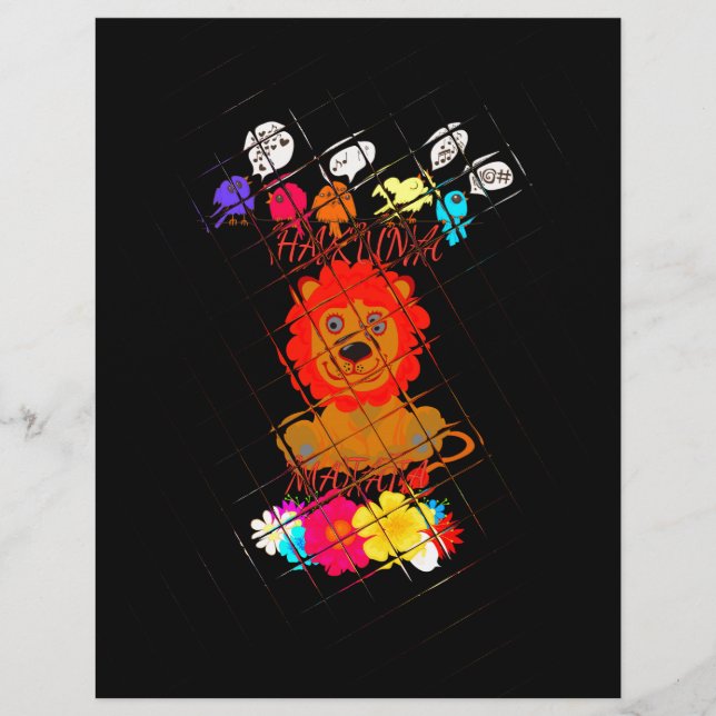 Grappige Baby Lion King: Hakuna Matata Art Design (Voorkant)