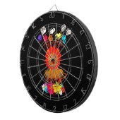 Grappige Baby Lion King: Hakuna Matata Art Design Dartbord (Voorkant Rechts)