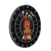 Grappige Baby Lion King: Hakuna Matata Art Design Dartbord (Voorkant Links)