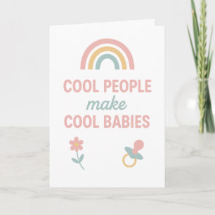 Grappige baby shower kaart Sarcasische kaart voo