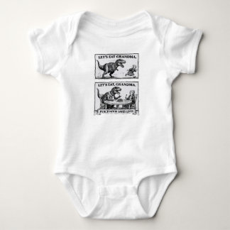 Grappige baby singlet met grammatica - “Laten we e Romper