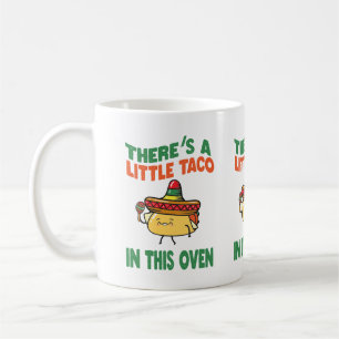 Grappige baby taco woordkunst koffiemok