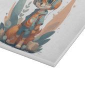 Grappige babyvos-hoofdtelefoon snijplank (Hoek)