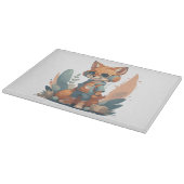 Grappige babyvos-hoofdtelefoon snijplank (Hoek)