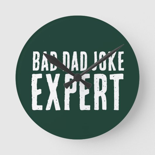 Grappige Bad Dad Joke Loading Ronde Klok (Voorkant)