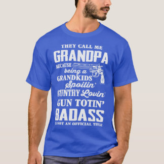Grappige badass opa t-shirt