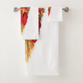 Grappige badhanddoeken Verraste Haan - aangepaste Bad Handdoek (Insitu)