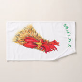 Grappige badhanddoeken Verraste Haan - aangepaste Bad Handdoek (Handdoek)