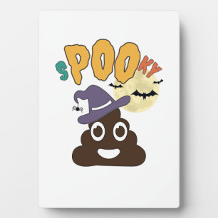 Grappige badkamer humor Halloween griezelige poep Fotoplaat