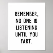 Grappige badkamer kunst minimalistische scheet cit poster (Voorkant)